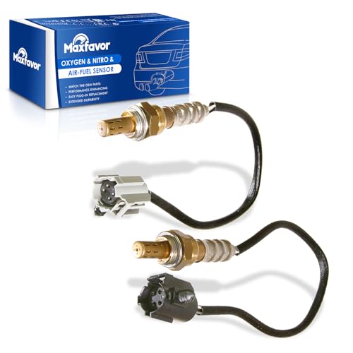 Maxfavor 2Pcs Upstream and Downstream Oxygen O2 Sensor Fit For 2000 1999 1998 1997 1996 Dodge B1500/B2500/B3500 Van Dakota Durango Jeep Cherokee TJ Wrangler Plymouth 0S774 0S784 234-4077 234-4078