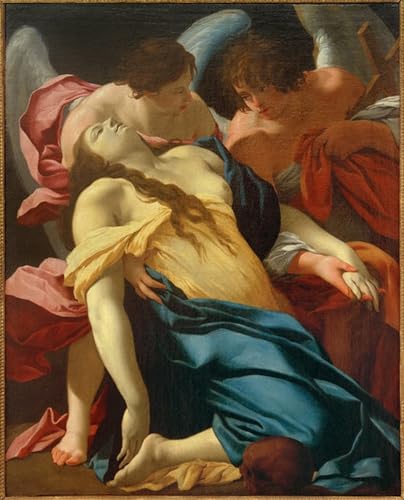 Peinture sur toile Simon Vouet décoration chambre adulte impression 60x90cm