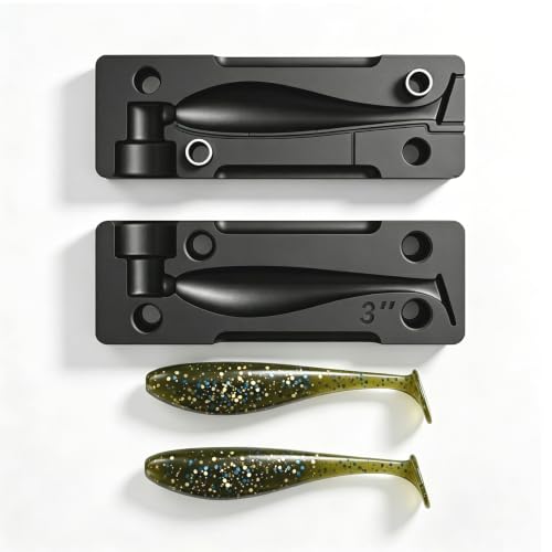 Soft Plastic Lure Mold - Easy Lure Making Mold for Soft Plastic Baits