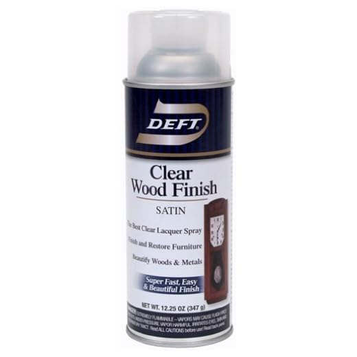 Clear Wood Finish Satin Spray Set of 6