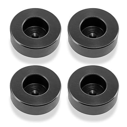 STAHLWERK Separadores y pernos de sujeción 44 x 15 mm apilables para mesas de soldadura con sistema de agujeros D 22 - Práctico juego de 4