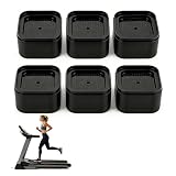 Fojcwil 6PCS Treadmill Incline Riser Blocks, Walking Pad Incline Blocks for Home Gym, Adjustable Stackable Leveling Non-Slip Risers for Running/Walking Machine to Simulate Uphill Training
