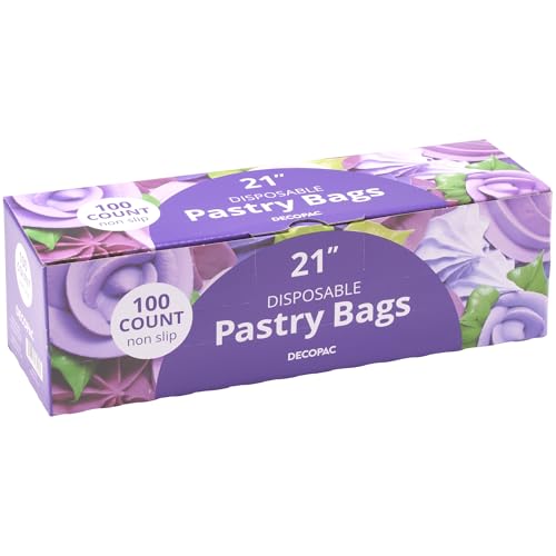Poches à pâtisserie jetables DecoPac 13592 en plastique transparent pour gâteaux