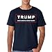 AW Fashion's Men's Trump Make America Great Again T-shirt(Navy, Large)