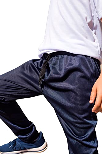 Calça Infantil Esporte Tecido Agasalho NBA Inverno Cós de Elástico Bolso Traseiro 0376 COR:AZUL;Tama