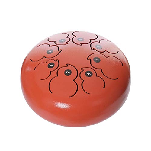 Tambor de lengua de acero de 8 pulgadas con libro y pegatinas miniatura 1