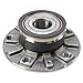 TRQ Rear Wheel Hub & Bearing Pair LH & RH for Audi Eos Golf GTI Rabbit A3 VW
