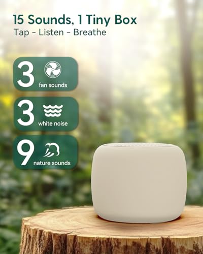 image for Babelio White Noise Sound Machine for Adults Kids Baby, Travel Sound M