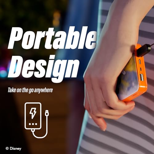 Disney-Mickey-Mouse-and-Friends-10000Mah-Power-Bank-Universally-Compatible-Portable-Phone-Charger-Battery-Pack-wUSB-Charging-Port-Gifts-for-Women-Men-Teens-and-All-Fans-of-Mickey-Mouse