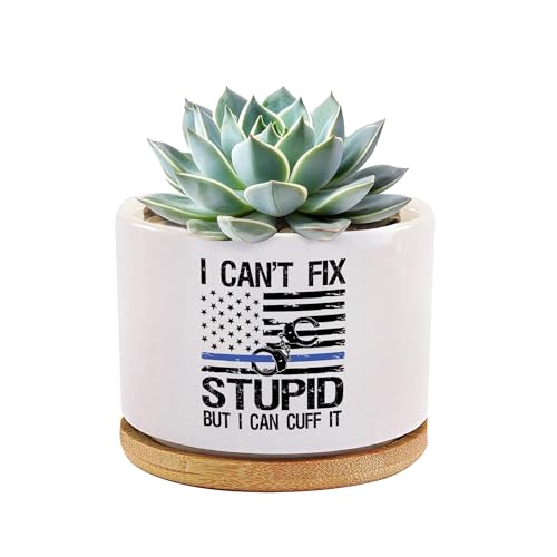 I Can’t Fix Stupid But I Can Cuff It Plant Pot