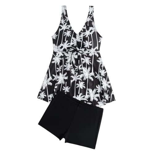 Tankini imprimé noix de coco maillot de bain deux pièces homme avec culotte séparée - 2