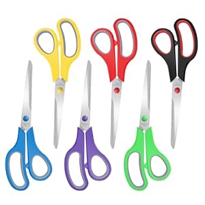 6 Packs Sewing Craft Scissors Bulk,...