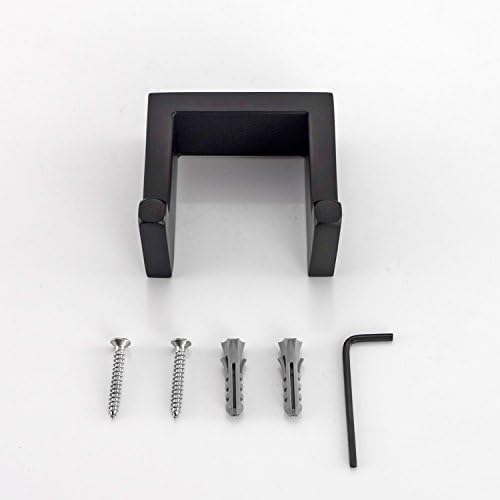 Flybath Coat Hook Robe Hook 304 Stainless Steel Towel Wall Hook Wall Mounted, Matte Black Finish