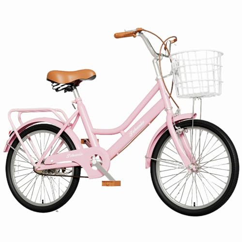 24インチ　ピンク シティサイクル ワイヤーバスケット付き 自転車 24インチ シティサイクル カゴ付き 完成品 ママチャリ : 自転車