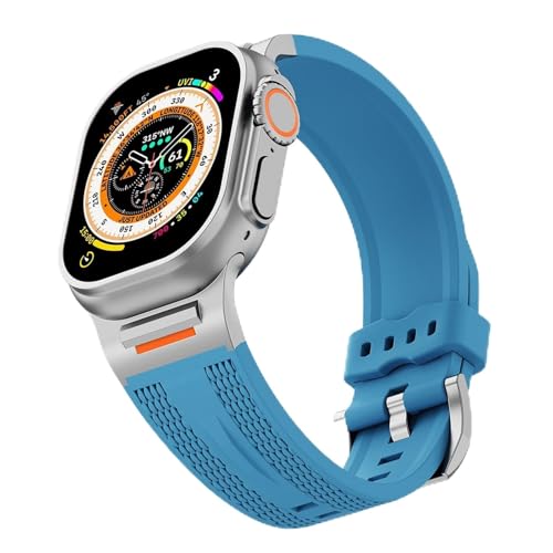 Bracelet sport iWatch 10 silicone élastique compatible Apple Watch 45mm 44mm 40mm