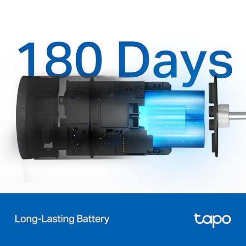 Tapo C411 Au&szlig;enkamera Akku, 2K 3MP Aufl&ouml;sung, Farbnachtsicht, Personenerkennung, 2-Wege-Audio, lokale Speicherung &uuml;ber microSD-Karte oder H500-Homebase, 2,4 GHz WLAN, Alexa & Google Assistant