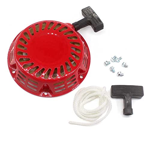 HURI Pull Starter & Screws Rope for Matrix PG 3010-F 2200 3000 3100, Berlan 2700 Power Generator