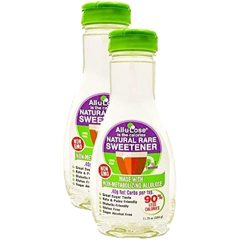 BetterTaste Allulose Natural Rare Sugar Sweetener, Non-GMO, with Monk Fruit, 11.75 fl oz (2-Pack) Cover