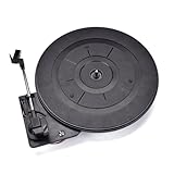 PEPLAYTAL Gramófono Placa giratoria Antiguo Registro Tocadiscos para DJ Mesa de Discos de Vinilo Vintage de Tocadiscos Accesorio de giratorias de Vinilo giradiscos Negro