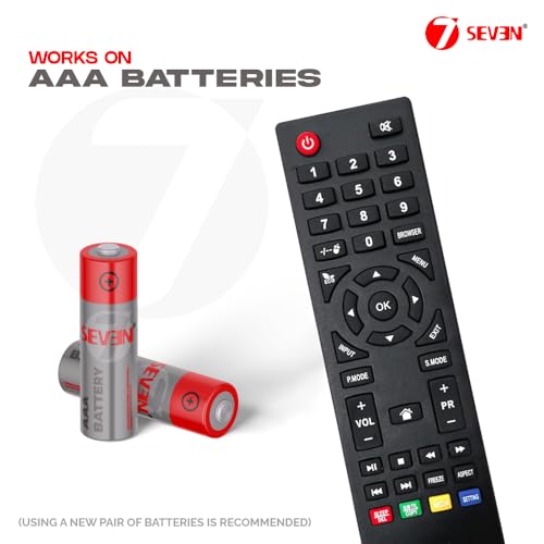 Image of 7SEVEN Remote for Kodak Tv Suitable for LCD LED 1080p Full HD Television Remote Control - Match Exactly with Existing Remote Key by Key for Better Performance