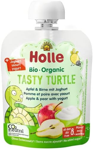 Tasty Turtle - Pouch Apple & pear with yogurt, pack of 10