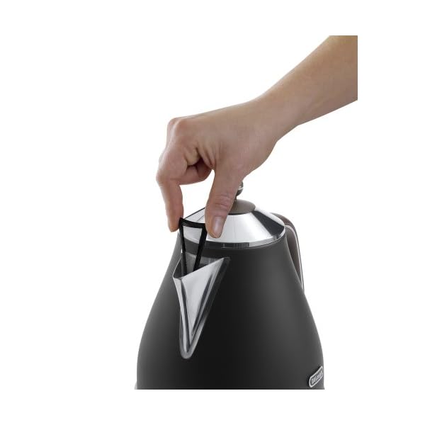 De'Longhi KBOV 2001.BK - Tetera eléctrica, 2000 W, 1.7 L, acero inoxidable, negro - Imagen 4
