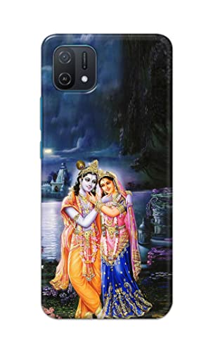 Image of Printed Hard Back Cover Case for Oppo A16K Back Cover (Radha Krishna) -1803