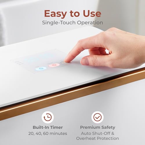 SereneLife Luxury Rectangle Towel Warmer - Spa & Bathroom Heater with Custom Fragrance, Auto Shut-Off, Fits 2 large Towels, Blankets, Bathrobes, PJ's - Perfect Gift for Him & Her (Rose Gold) - Image 5