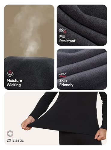 TRENDOUX Mens Thermals Top And Bottom Set