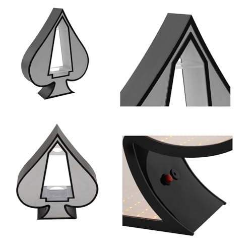 Soporte para botella de vino con luz LED y base estable miniatura 7