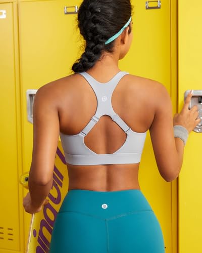 Image of RUNNING GIRL Adjustable Straps High Impact Sports Bra for Women,High Support Workout Sports Bras with Sewn in Pads