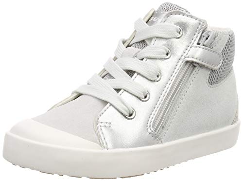 Geox B Kilwi Girl G, Zapatillas Niñas, Plateado (Silver C1007), 27 EU