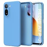 Nevecover Cover per Xiaomi Redmi A7 Pro con Protettiva in Vetro Temperato, Silicone TPU Custodia 360 Antiurtfio Gradi,Blu
