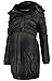 Produktbild Love2Wait Damen Umstandsmode Jacken Mantel DOWN Coat Parker Long Jacket schwarz L (40-42)