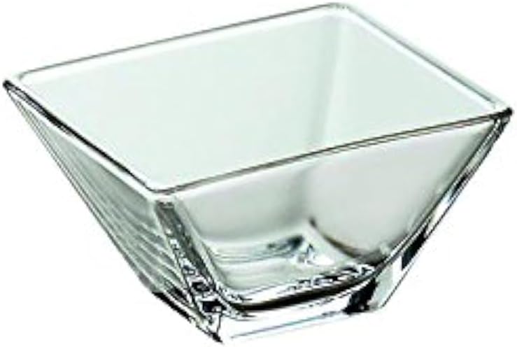 Barski - European Quality Glass - Square - Small - Bowl - 3.1" - Set of 6 - Made in Europe