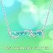 Aututer Horizontal Bar Necklace for Women Sterling Silver Green Opal Necklace Bar Pendant Opal Jewelry for Women Teen Halloween Christmas Jewelry Gifts