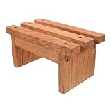 Tabouret en bois pour enfant : fabriqué en bois robuste sélectionné, solide et résistant à la déformation, compact et pratique, marchepied pour les toilettes des tout-petits