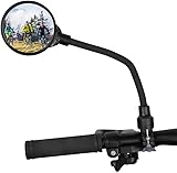 havalime Fahrradspiegel für e-Bike ebike Mountain Bike Cityroller Rückspiegel Fahrrad Einstellbar 360° Drehbar für 22-32mm Lenker Sicherer Spiegel