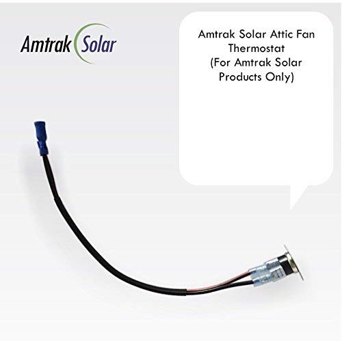Amtrak Solar Attic Fan - Thermostat (Products Only) #TOP1