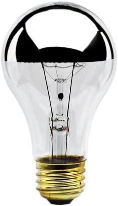 Bulbrite 60A19HM Half Chrome 60W A Shape Bulb (12 Pack)