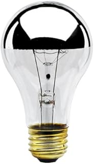 Bulbrite 60A19HM 60-Watt Incandescent Half Chrome A19, Medium Base
