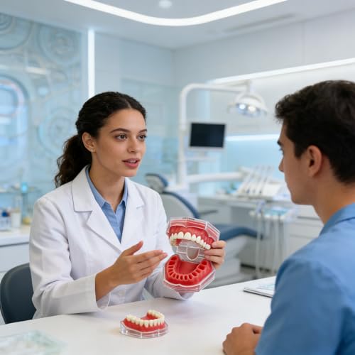 Youya Dental Demonstration Standard Dental Model Teaching Model Study Tool Soft Gum Teaching Mode Dentaire avec 28 Dents Amovibles – vue 8