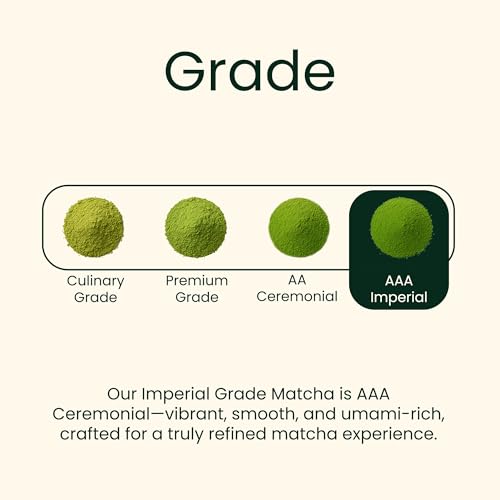 Heapwell Superfoods Imperial Matcha Green Tea Powder, AAA Grade, 30 Grams, Stone-Milled in Uji Kyoto