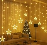 PANCA Artificial Star LED String Lights – 200 LEDs Curtain Light, 8 Lighting Modes with Adjustable Brightness, 10x3 Feet Decorative Fairy Lights for Wall, Balcony, Garden, Party & Festival Décor
