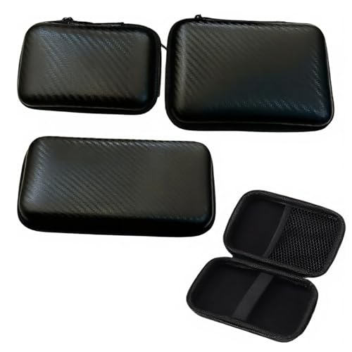 CBMZHF 3-Piece EVA Hard Shell Storage Box Set - Waterproof Zipper Case for Electronics, Headphones, Camera & Tools | Shockproof Travel Organizer with Secure Compartments