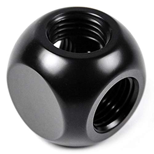 Barrow G1/4" 3-Way Ball Fitting, Black