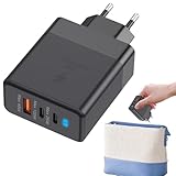 Schnellladegerät für Telefon – 3,7 x 2,2 x 1,3 Zoll PC + ABS feuerfestes Material 120 W Multiport USB Schnellladeblock | USB-Ladestation mit Kontrollleuchte, Ladegerät C