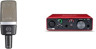 AKG C214 Professional Large-Diaphragm Condenser Microphone & Focusrite Scarlett Solo 3rd Gen USB Audio Interface
