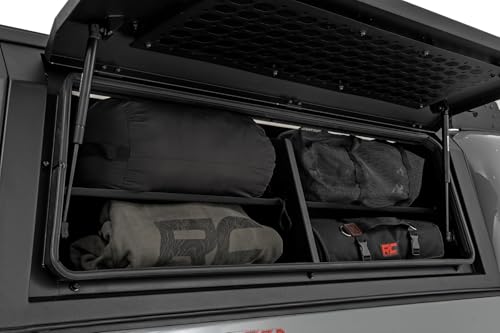 Rough Country Modular Bed Cap Passenger Side Shelf Bin - Add-On Storage Organizer with LED Lighting for Toyota Tacoma (2016–2023) RC Bedcap by Rough Country - Image 2