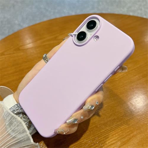 Coque antichoc iPhone 16 Pro en silicone avec film de protection écran violet
